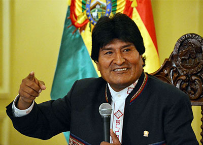 Resultado de imagen de fotos libres de Evo Morales