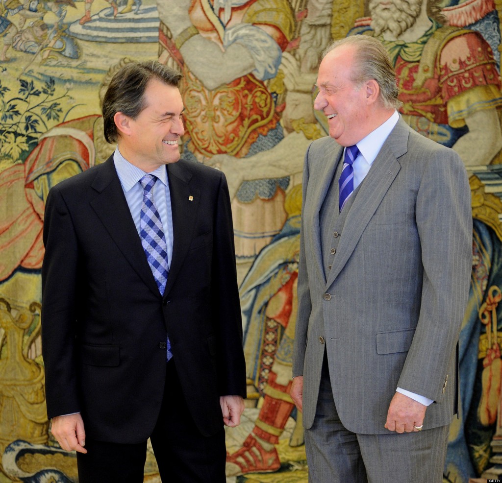 King Juan Carlos Of Spain Meets Artur Mas