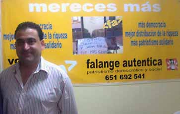 Antonio Ortega Martínez (Falange Auténtica) entrevistado por Cieza en Movimiento
