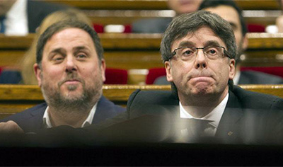 Puigdemont y Junqueras