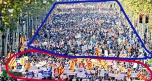 Manifestación atentados islamistas Barcelona