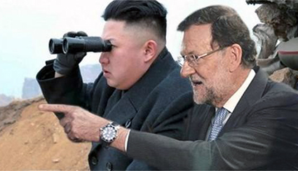 Rajoy y Kin Jong Un