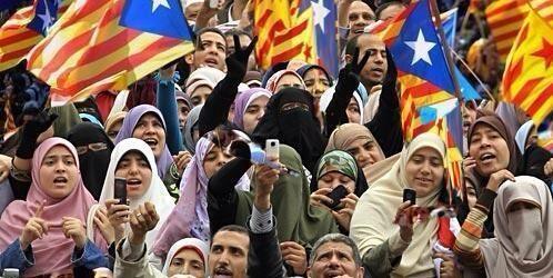 inmigrantes musulmanes cataluña
