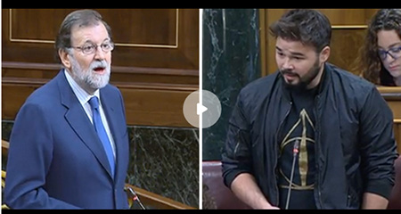 Rajoy y Rufian Congreso