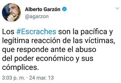 Twitter Alberto Garzón