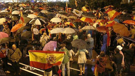 manifestacion Barcelona Unidad de Nacional de España