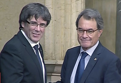 Puigdemont y Artur Mas