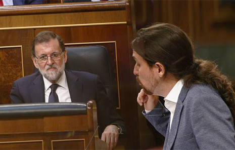 Pablo Iglesias y Rajoy