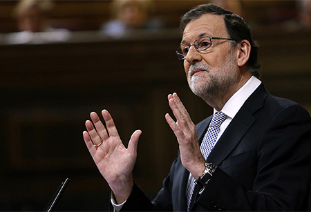 El Presidente del Gobierno de España, Mariano Rajoy, en el Congreso de los Diputados