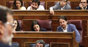 Mariano Rajoy y Pablo Iglesias en el Congreso de los Diputados