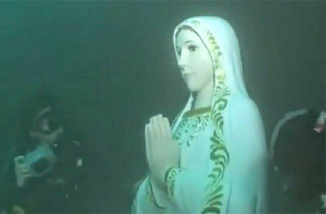 Imagen de la Virgen María encontrada en el Océano Indico