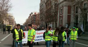 Falange Española de las JONS en la manifestación provida