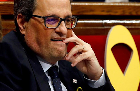 Quim Torra President de Catalunya en el Parlament