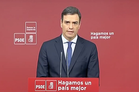 Pedro Sánchez presenta moción de censura contra Mariano Rajoy