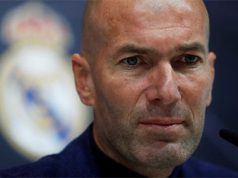 Zinedine Zidane en una rueda de prensa para dimitir como entrenador del Real Madrid
