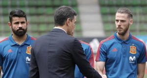 De Gea y Pedro Sánchez en la selección española de fútbol