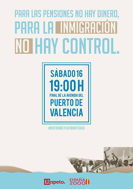 España2000 - Respeto cartel convocatoria defendamos las fronteras