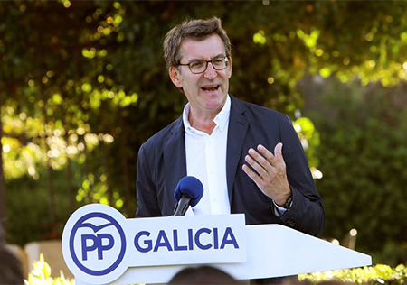 Feijoo en un acto del Partido Popular de Galicia