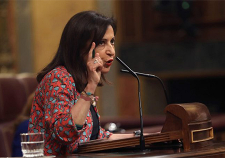 Margarita Robles en la moción de censura contra Rajoy en el Congreso de los Diputados