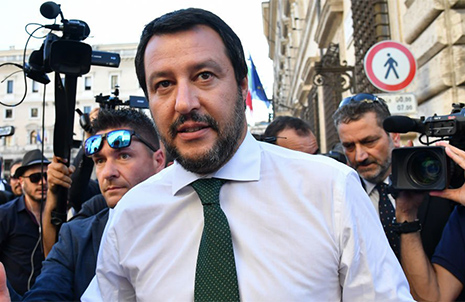 Salvini tras las elecciones en Italia