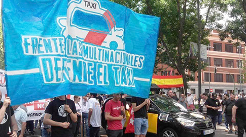 Hogar Social Madrid en defensa de los taxistas y del sector del Taxi