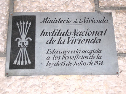 Placa Ministerio de la Vivienda