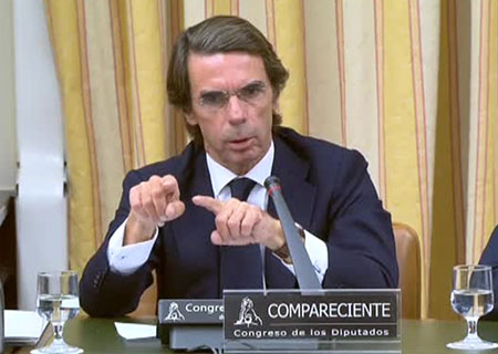 José María Aznar interviene en el Congreso de los Diputados sobre la corrupción del Partido Popular