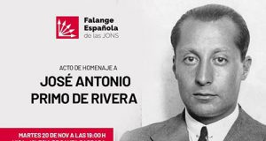 Falange Española homenajea a Jose Antonio Primo de Rivera