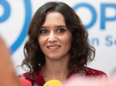 Isabel Ayuso del Partido Popular de la Comunidad de Madrid