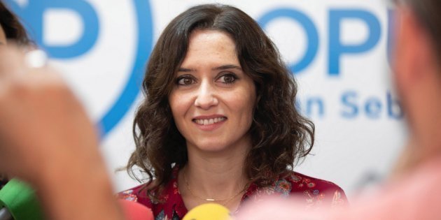 Isabel Ayuso del Partido Popular de la Comunidad de Madrid