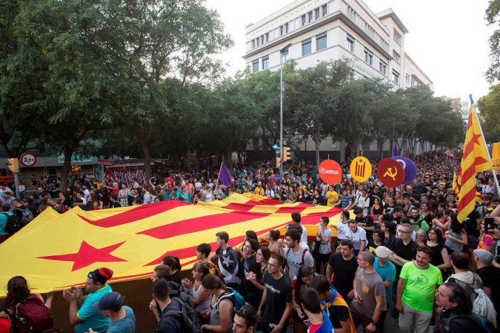 Manifestación de la Diada separatista en Barcelona