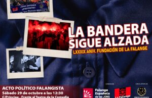 Acto político falangista. Fundación Falange Española