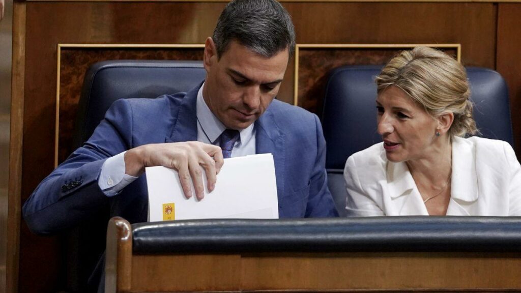 Sánchez y Yolanda Diaz artículo 155 de la Constitución en Castilla y León