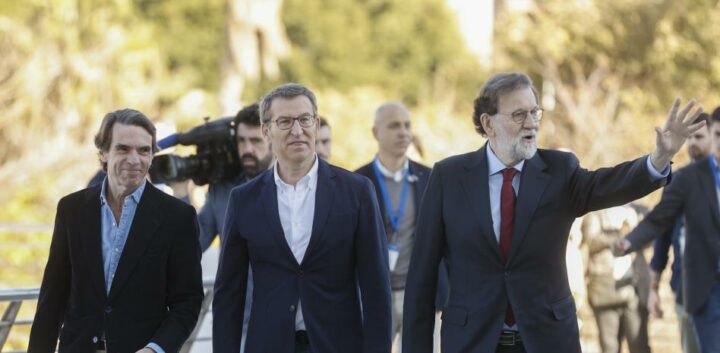 Aznar, Feijóo y Rajoy Partido Popular