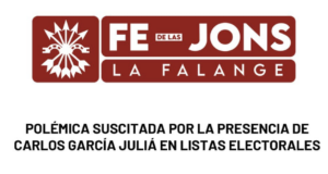 Comunicado de Falange Española de las JONS sobre Carlos García Juliá