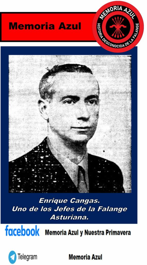 Enrique Cangas Jefe Provincial de Falange Española en Gijón