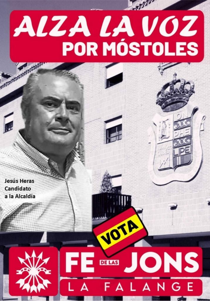 Jesús Heras Marcos candidato a la alcaldía de Móstoles (Madrid) Falange Española de las JONS