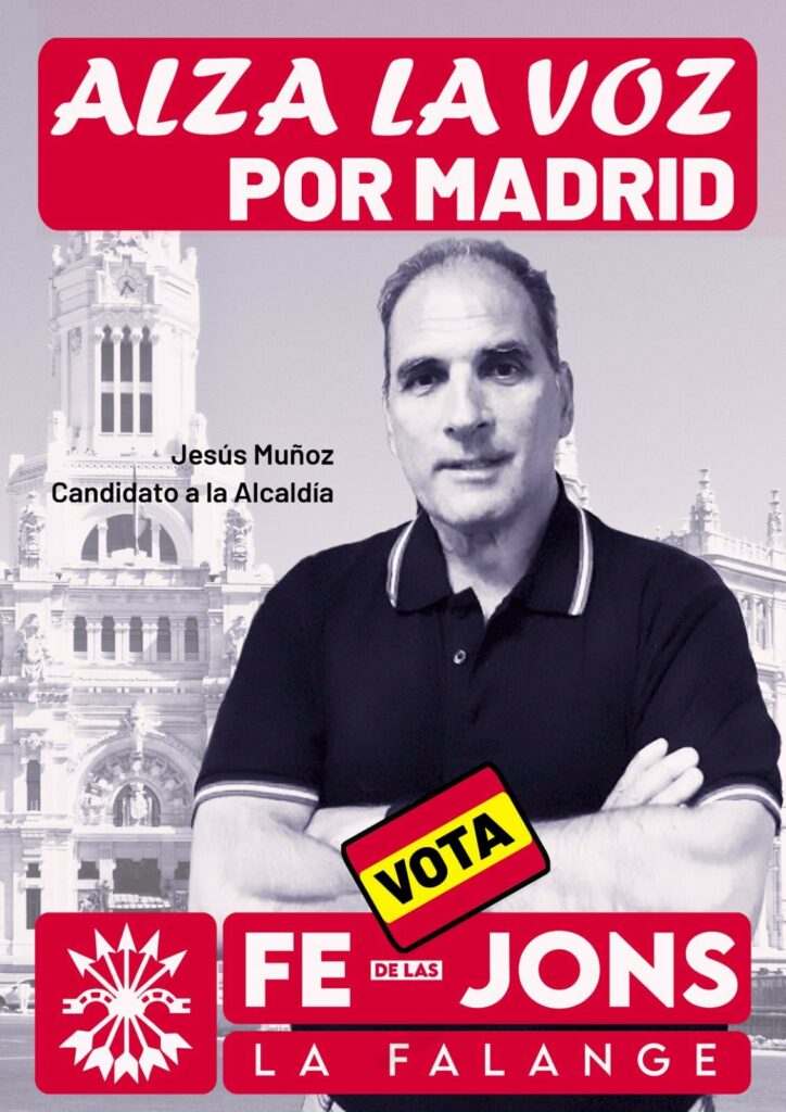 Jesús Muñoz de La Falange candidato alcaldía Madrid