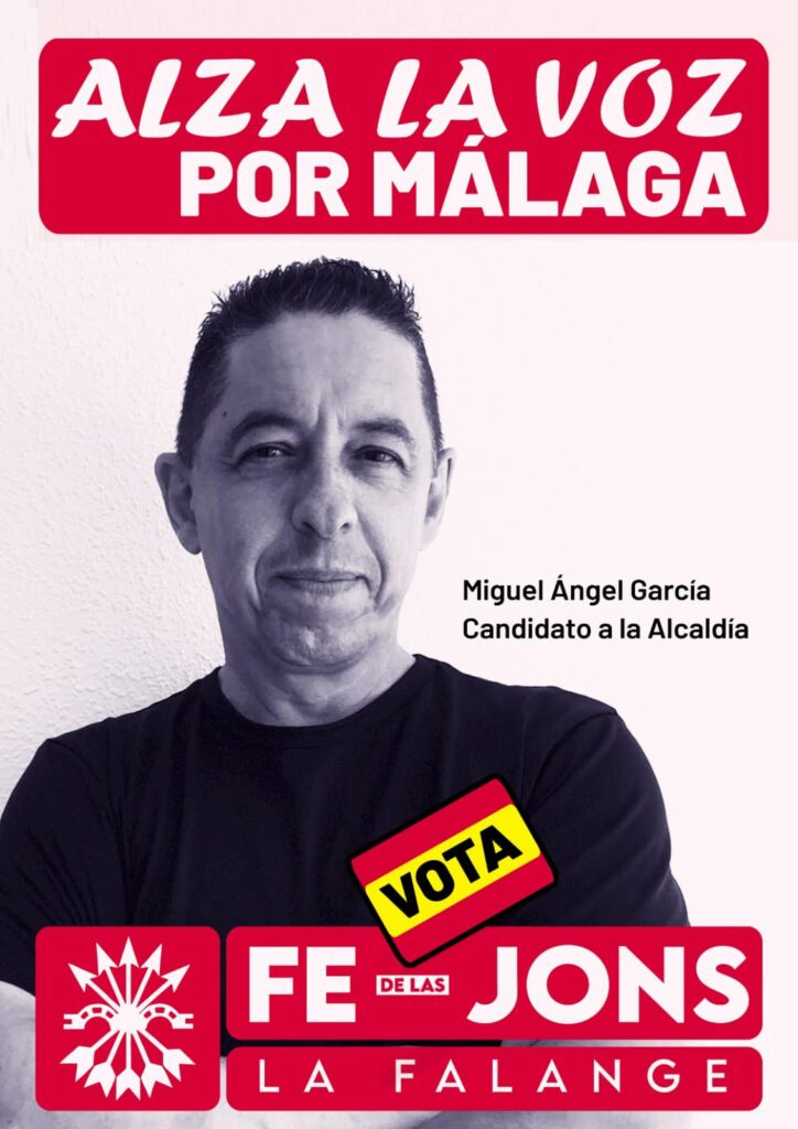 Falange Española de las JONS Málaga elecciones Miguel Ángel García