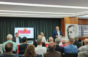 Norberto Pico acto político falangista en Cartagena (Murcia) Falange Española de las JONS