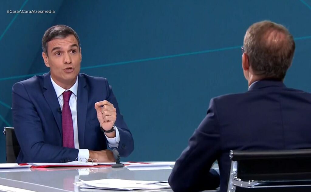Pedro Sánchez en el debate contra Feijóo. La estrategia socialista para las elecciones generales