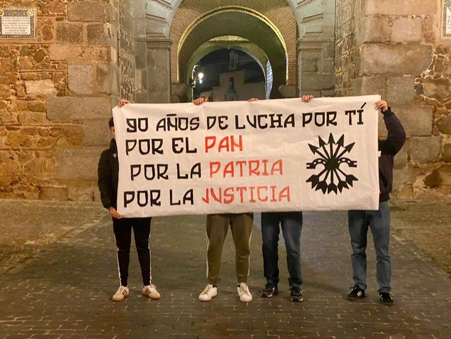 Falange Toledo, falangistas conmemoración de la fundación de Falange Española