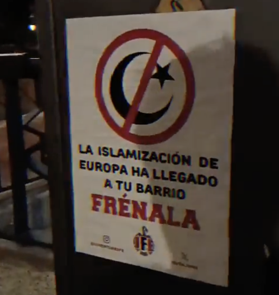Las Juventudes Falangistas de España contra la islamización de Europa