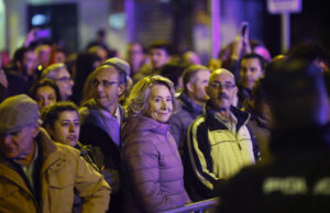 Esperanza Aguirre asalta la sede del PSOE para frenar la Amnistía