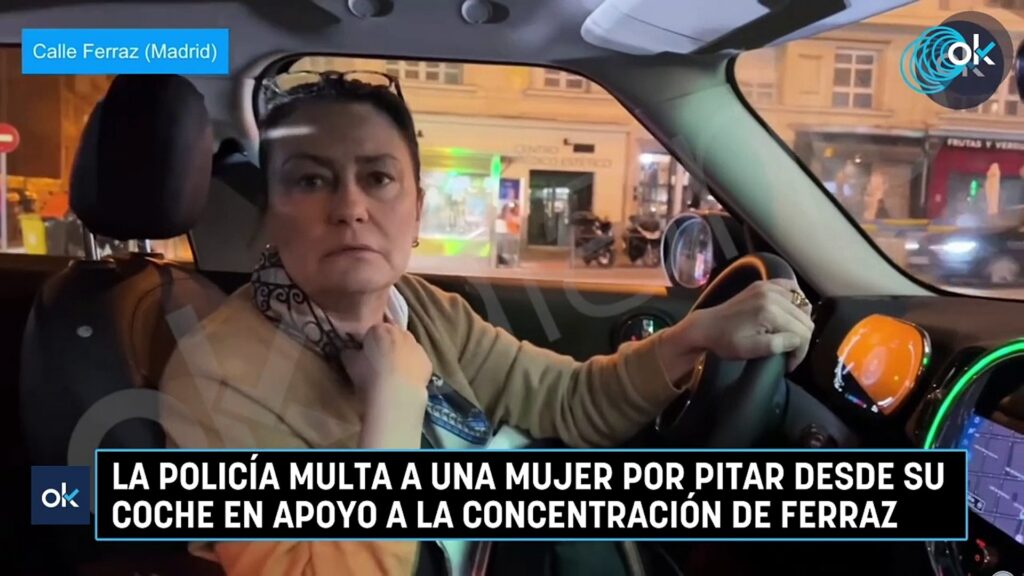 Pitar con el coche en la sede del PSOE supone detención y multa