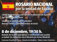 Rosario Nacional en España el viernes ocho de Diciembre