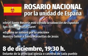 Rosario Nacional en España el viernes ocho de Diciembre