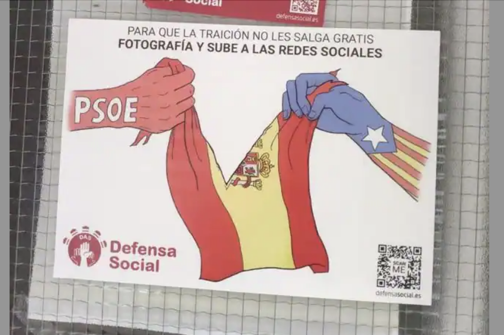 El PSOE pretende multar a los falangistas de Defensa Social