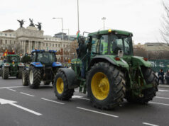 Movilización de agricultores y ganaderos con miles de tractores en Madrid