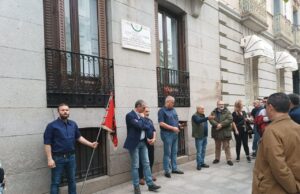 José García Vara homenajeado por los falangistas en Madrid